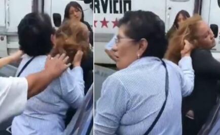 Por presunto choque, abuelita agrede y golpea a otra conductora en Lindavista