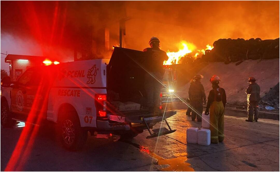 Incendio en Nuevo León. Foto: Especial.