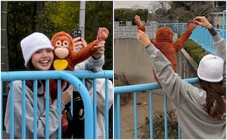 Lisa de Blackpink presume tierno momento con “Punch”, el mono bebé viral; comparte épicas imágenes en Instagram