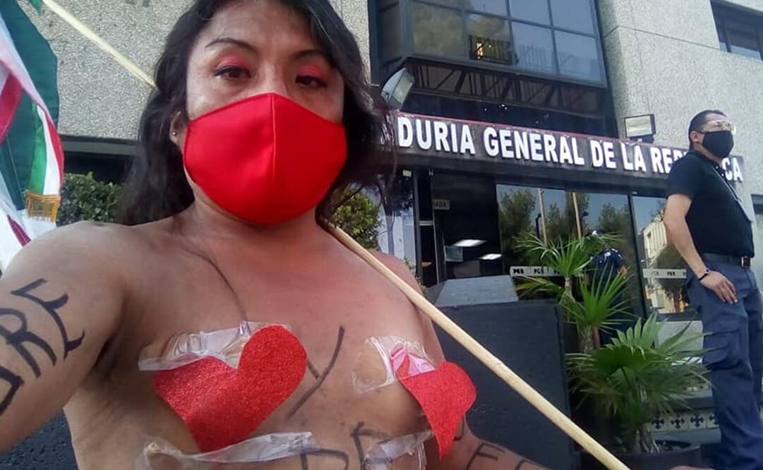 “Tengo hambre y sed de justicia”, clamaba, clamaba Lupilla Xiu. Foto: Facebook / Lupilla Xiu