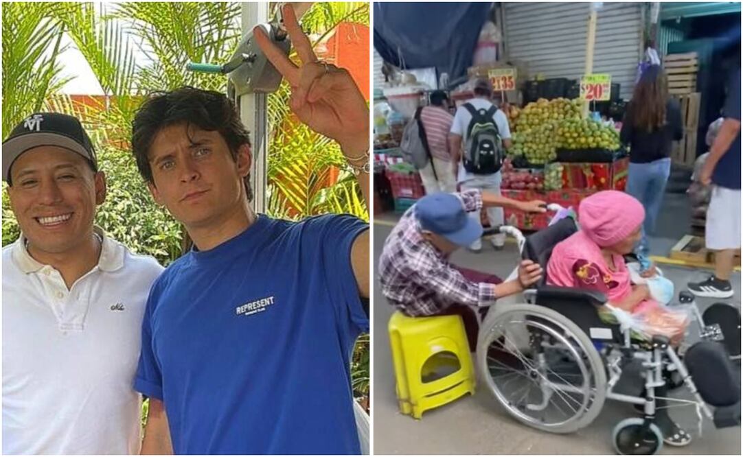 Yulay y Alexis Omman se reúnen en Oaxaca; ayudan a pareja de adultos mayores que se viralizó. Foto: Redes Sociales
