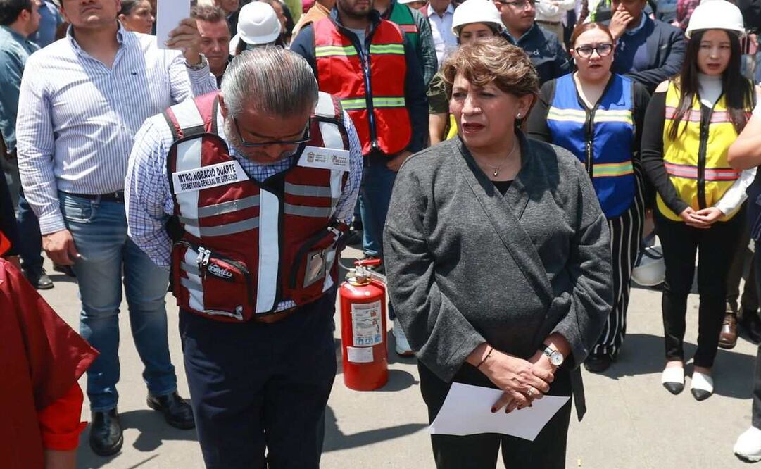 Delfina Gómez pide no hacer justicia por propia mano tras linchamiento en Jiquipilco (29/04/2025). Foto: Especial