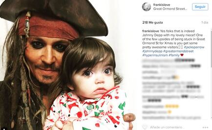 "Jack Sparrow" llega de sorpresa a un hospital infantil