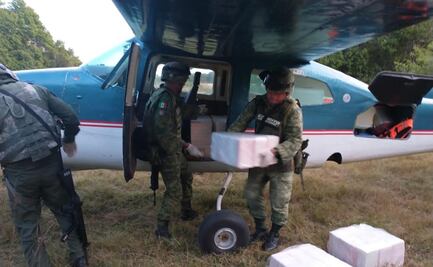 Intercepta Ejército aeronave con 400 kilogramos de cocaína en Oaxaca