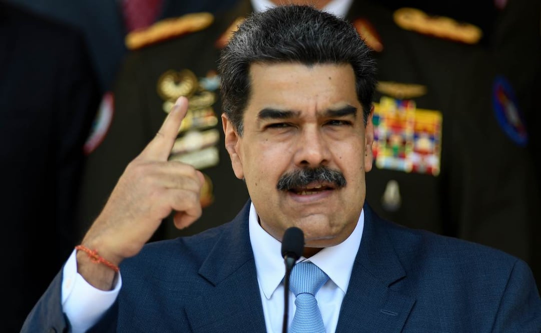 En esta fotografía de archivo del 12 de marzo de 2020, el presidente venezolano Nicolás Maduro da una conferencia de prensa en el palacio presidencial de Miraflores en Caracas, Venezuela. Foto: AP