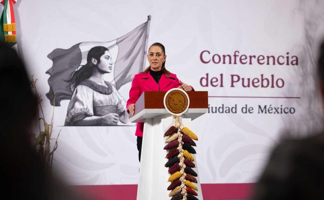 Claudia Sheinbaum, presidenta de México, durante la mañanera del 13 de noviembre del 2025. Foto: Presidencia