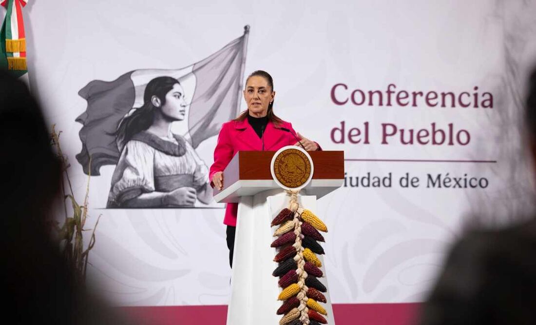 Claudia Sheinbaum, presidenta de México, durante la mañanera del 13 de noviembre del 2025. Foto: Presidencia