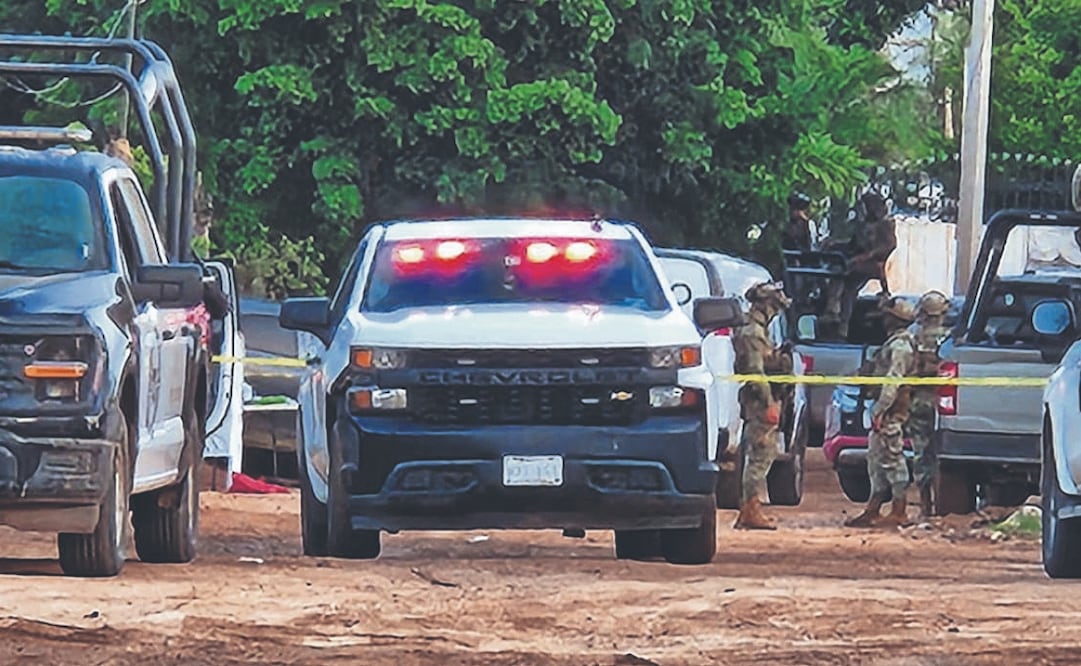 Elementos de la Marina desplegaron un operativo en la zona oriente de Culiacán. Foto Especial