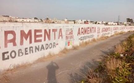 Puebla: denuncian a Morena por "robo de bardas" para promocionar a sus candidatos