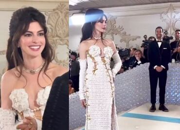 VIDEO: Anne Hathaway sorprende a Daniel Ricciardo en la Met Gala 2023 y se declara fan de la F1