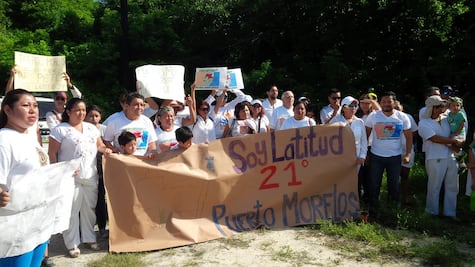 Protestan por delimitación del nuevo municipio en Q.Roo