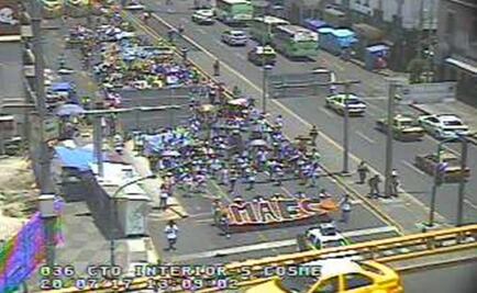 Excluidos de Universidades marchan de San Cosme a República de Brasil 