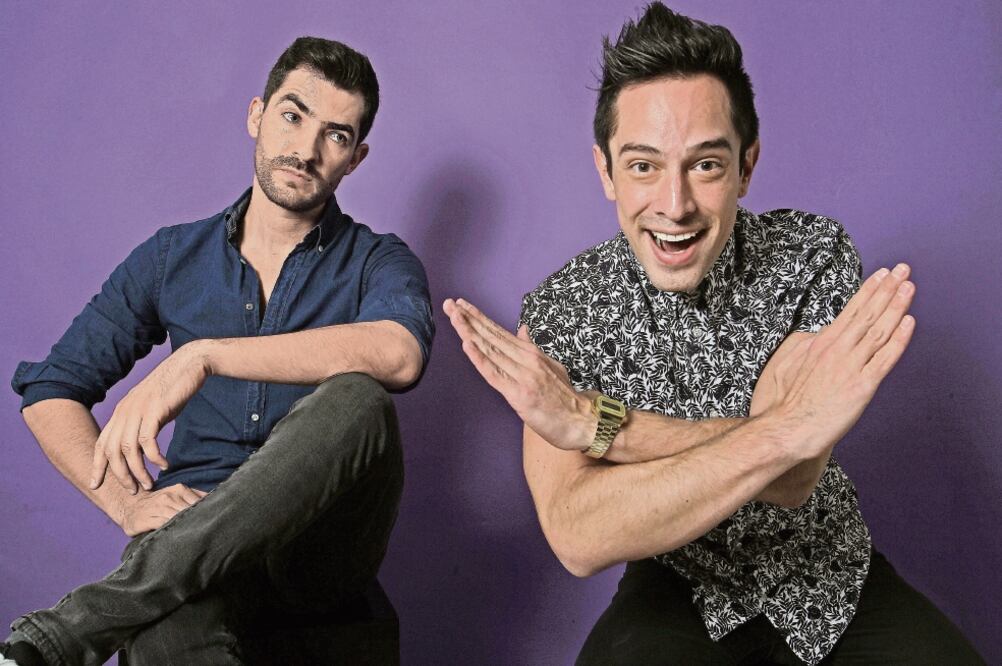 Ignacio Riva Palacio y Manuel Balbi, parte del elenco de la obra (ALEJANDRO ACOSTA. EL UNIVERSAL)