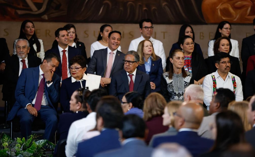 La presidenta Claudia Sheinbaum durante el primer informe de labores de la Suprema Corte de Justicia de la Nación (SCJN) el 7 de septiembre de 2026. Foto: Fernanda Rojas/ EL UNIVERSAL