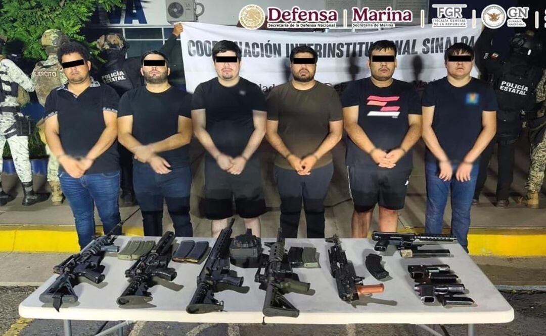 Caen 6 integrantes de una célula criminal en Culiacán. Foto: X (@OHarfuch)