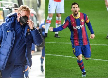 Tengo muchísimas esperanzas de que Messi siga en el Barcelona: Ronald Koeman