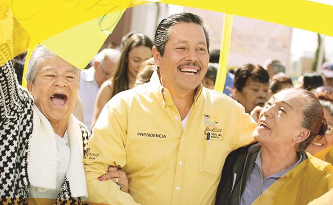 Pintan San Luis Potosí de amarillo perredista