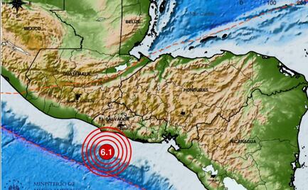 Sismo de magnitud 6.1 sacude El Salvador y Guatemala