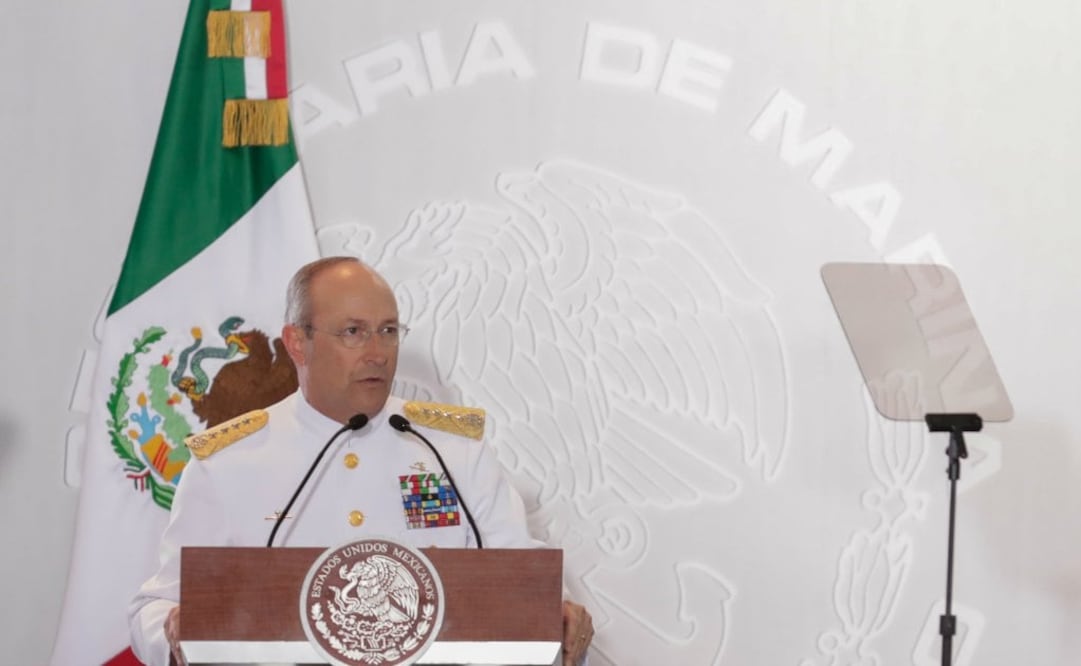 El almirante secretario dirigió un discurso en Guaymas, Sonora, con motivo del Día de la Armada. Foto: Ivan Stephens