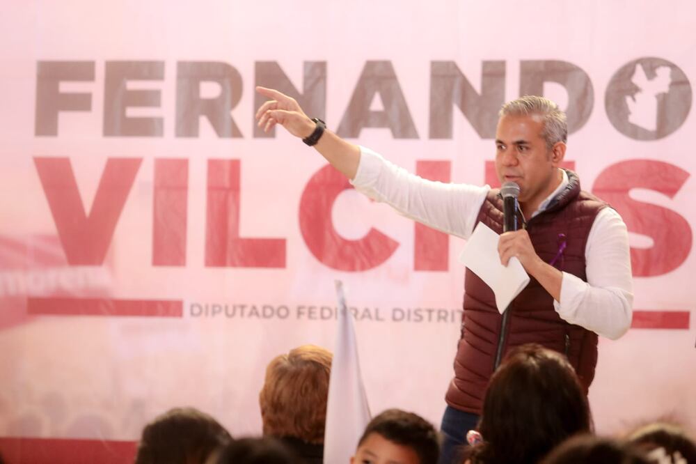 Fernando Vilchis Contreras, candidato a diputado federal por el distrito 10 de Ecatepec de la coalición Sigamos Haciendo Historia. Foto: Especial
