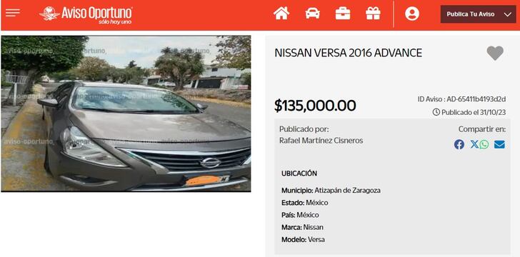 Nissan Versa 2016
