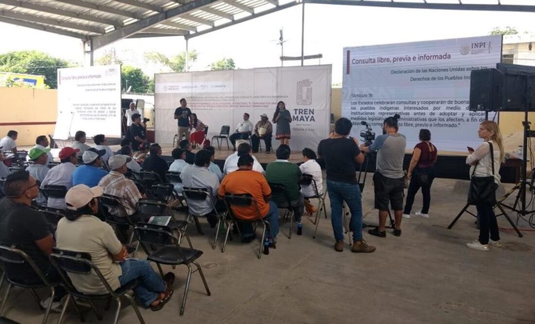 Tixpeual inició la primera reunión informativa sobre el Tren Maya en Yucatán. Foto: Especial