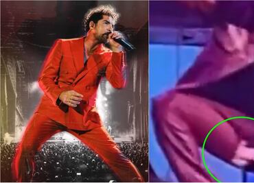 David Bisbal sufre accidente en el escenario; se queda sin pantalón y su entrepierna queda al descubierto