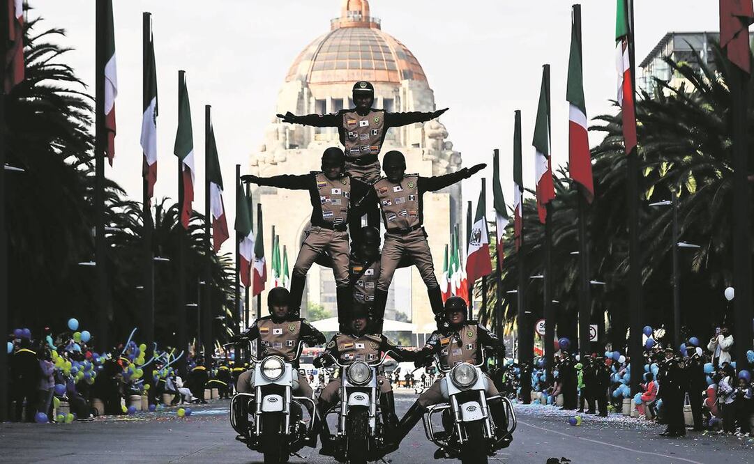 Desfile del Día del Policía. Foto: Archivo/ EL UNIVERSAL.