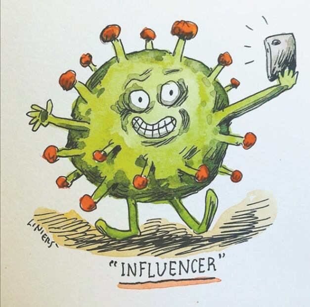 Con humor, tinta y papel enfrentan el coronavirus