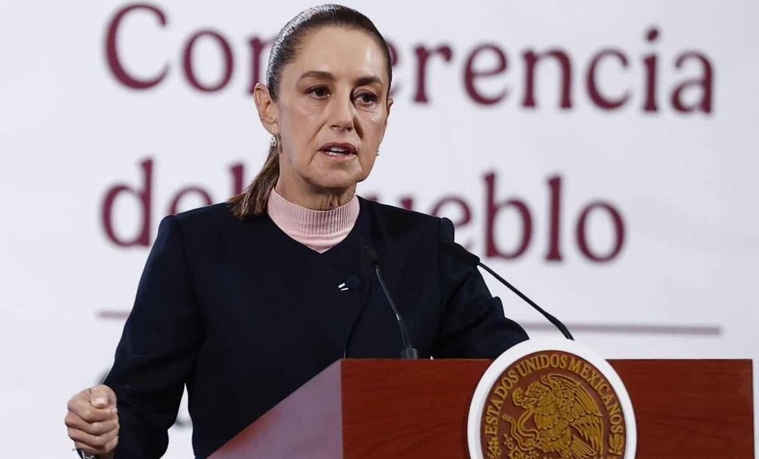 Claudia Sheinbaum, presidenta de México, durante la mañanera del 29 de octubre del 2025. Foto: Berenice Fregoso / EL UNIVERSAL.