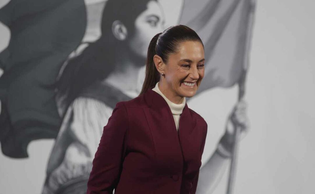 La presidenta Claudia Sheinbaum en la conferencia matutina de este 24 de junio en Palacio Nacional. Foto: Carlos Mejía / EL UNIVERSAL.