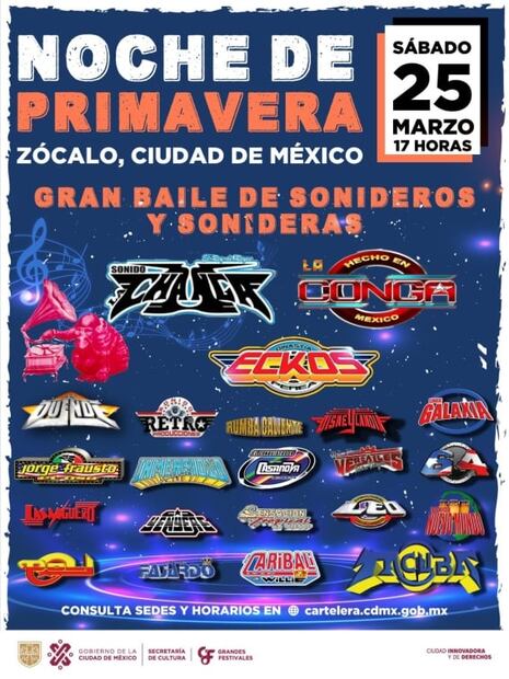 Noche de Primavera, música y diversión en el centro de la CDMX