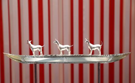 Jorge Marín realiza primera escultura en plata