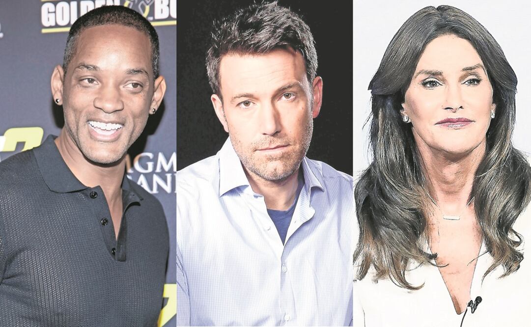 Will Smith, Ben Affleck, Caitlyn Jenner. (Archivo. EL UNIVERSAL)