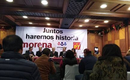 Firman acuerdo Morena, PES y PT para ir en coalición