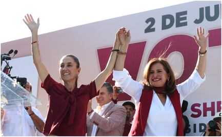 Con fuerte dispositivo de la GN, Claudia Sheinbaum realiza mitin en Guanajuato