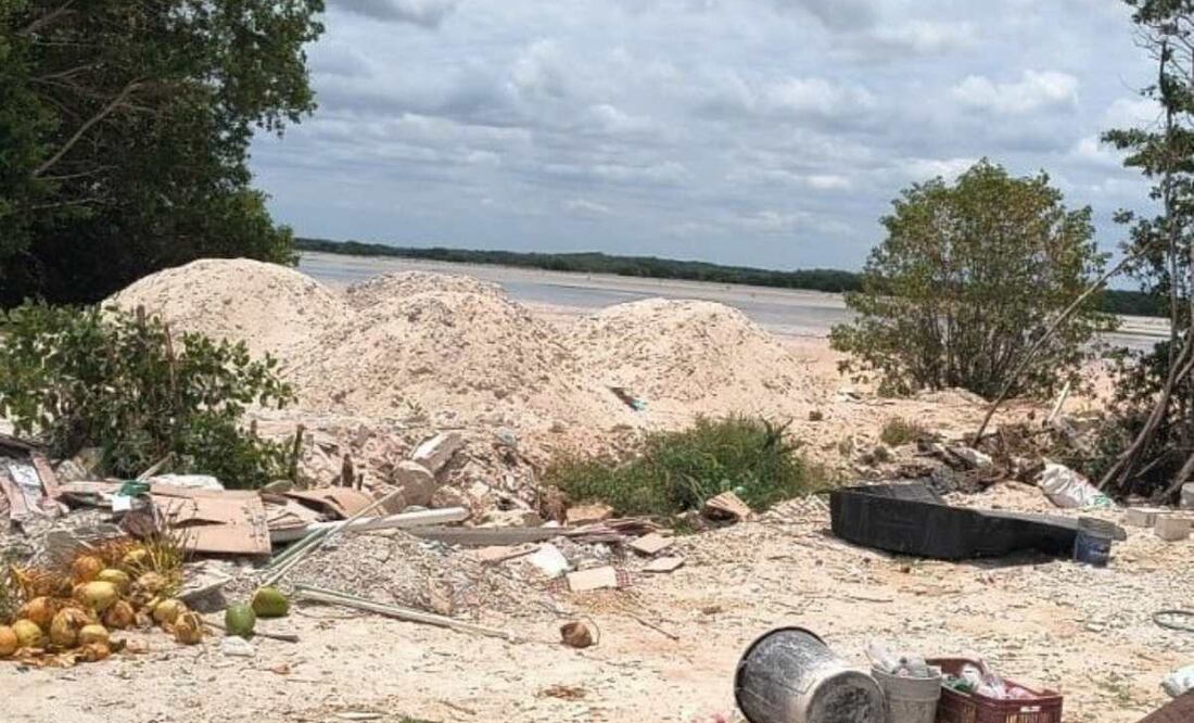 Denuncian nueva destrucción de manglar en Sisal, Yucatán (23/10/2025). Foto: Especial