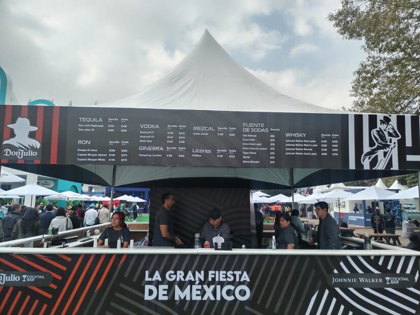 Los costos de las comidas y bebidas en el GP de México / Foto: Oscar Torres- EL UNIVERSAL