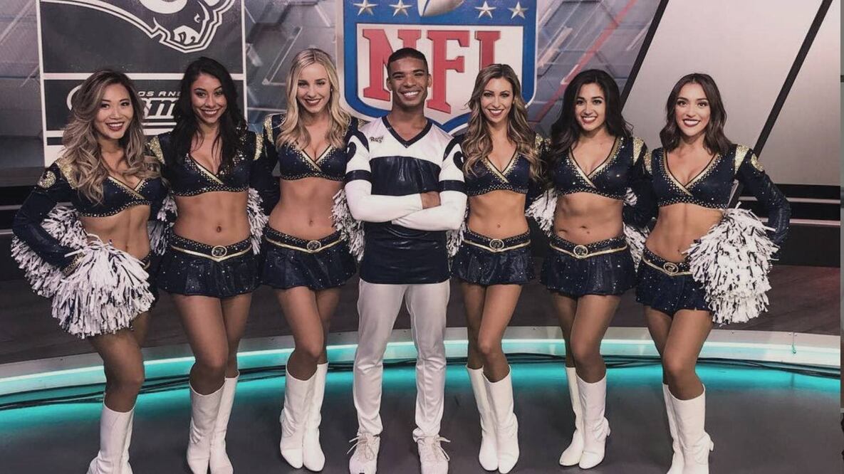 Jinnies ingresó a la porra de los Rams en 2018. / Foto: Instagram 