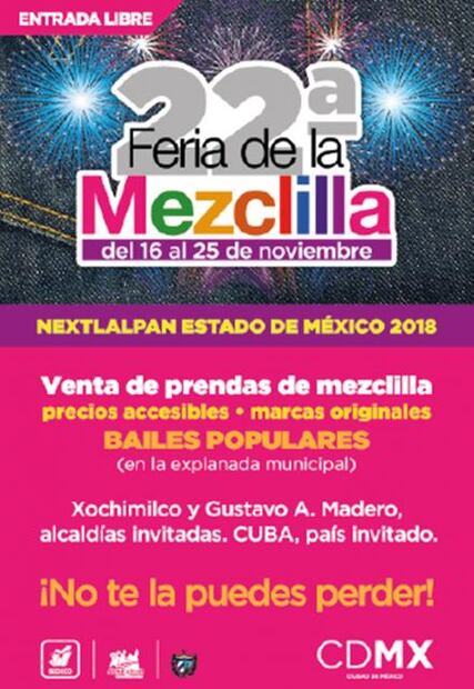 Visita la Feria de la Mezclilla en Nextlalpan, Estado de México