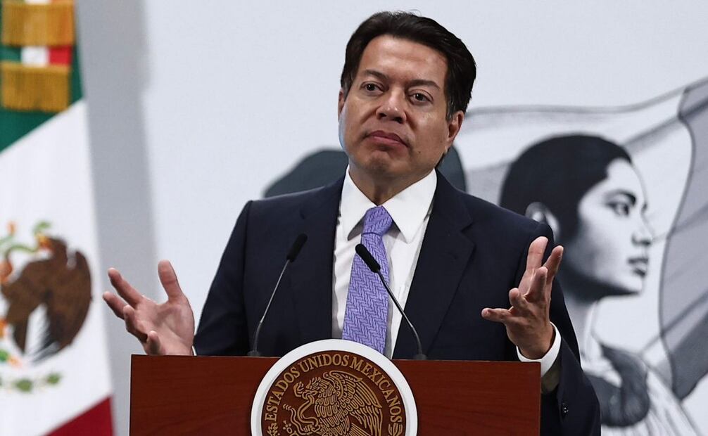 Mario Delgado Carrillo, secretario de Educación Pública, en Palacio Nacional. Foto: Berenice Fregoso/ EL UNIVERSAL