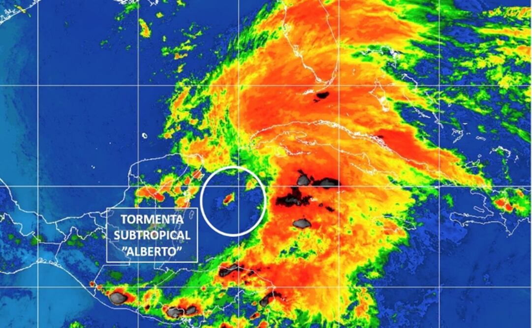 "Alberto" is expected to hit land sometime next week - Photo: Taken from CONAGUA's official Twitter page