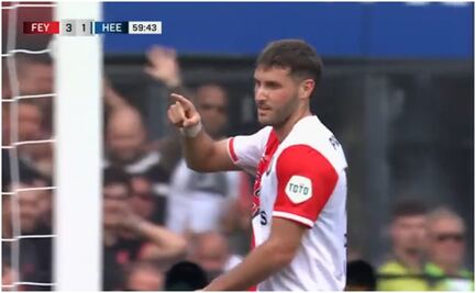 VIDEO: Santiago Giménez festeja el 16 de septiembre con gol en el Feyenoord