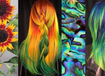 Estilista se inspira en el arte y la naturaleza para hacer increíbles looks