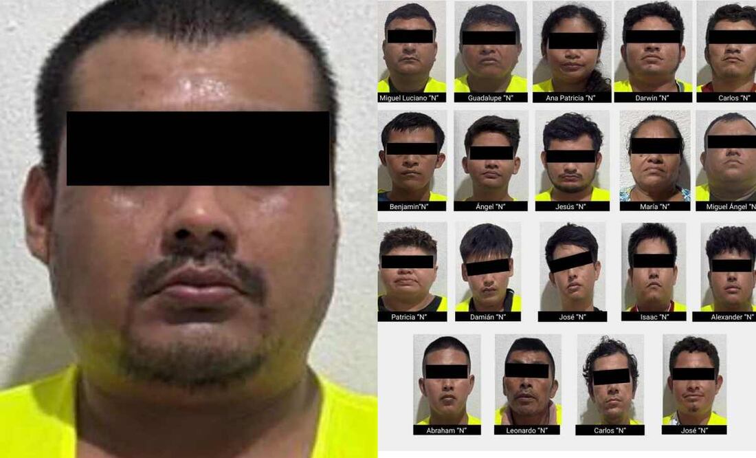 Detienen a 20 personas, entre ellas “El Toto”, líder de plaza del CJNG. Fotos: Especiales.