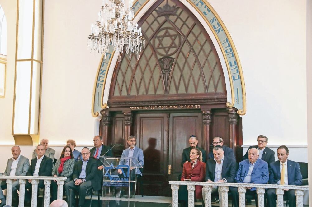 El recinto une la antigua sinagoga Rodfe Sedek y el nuevo edificio Charles y Alegra El-Mann, ubicado en la colonia Roma. (FOROS: LUIS CORTÉS. EL UNIVERSAL)