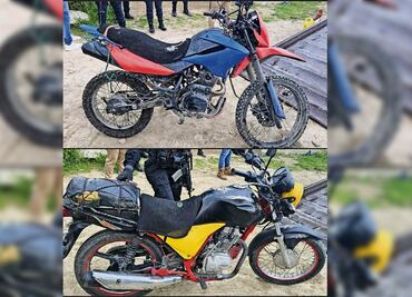 Recuperan motos con reporte de robo en operativo