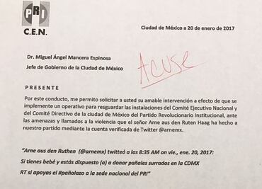 Pide PRI a GCDMX protección para su sede