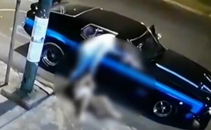 Captan a sujeto estrangulando y golpeando a mujer en calles de Coyoacán 