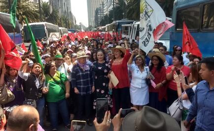 Marcha Sánchez Cordero con organizaciones campesinas en el Día Internacional de la Mujer